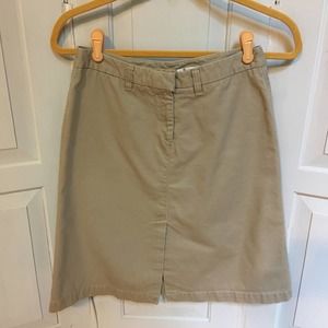 Halogen Cotton Khaki Skirt